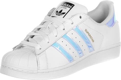 adidas superstar j w schuhe weiß silber größe 40|Adidas Superstar sneakers herren.